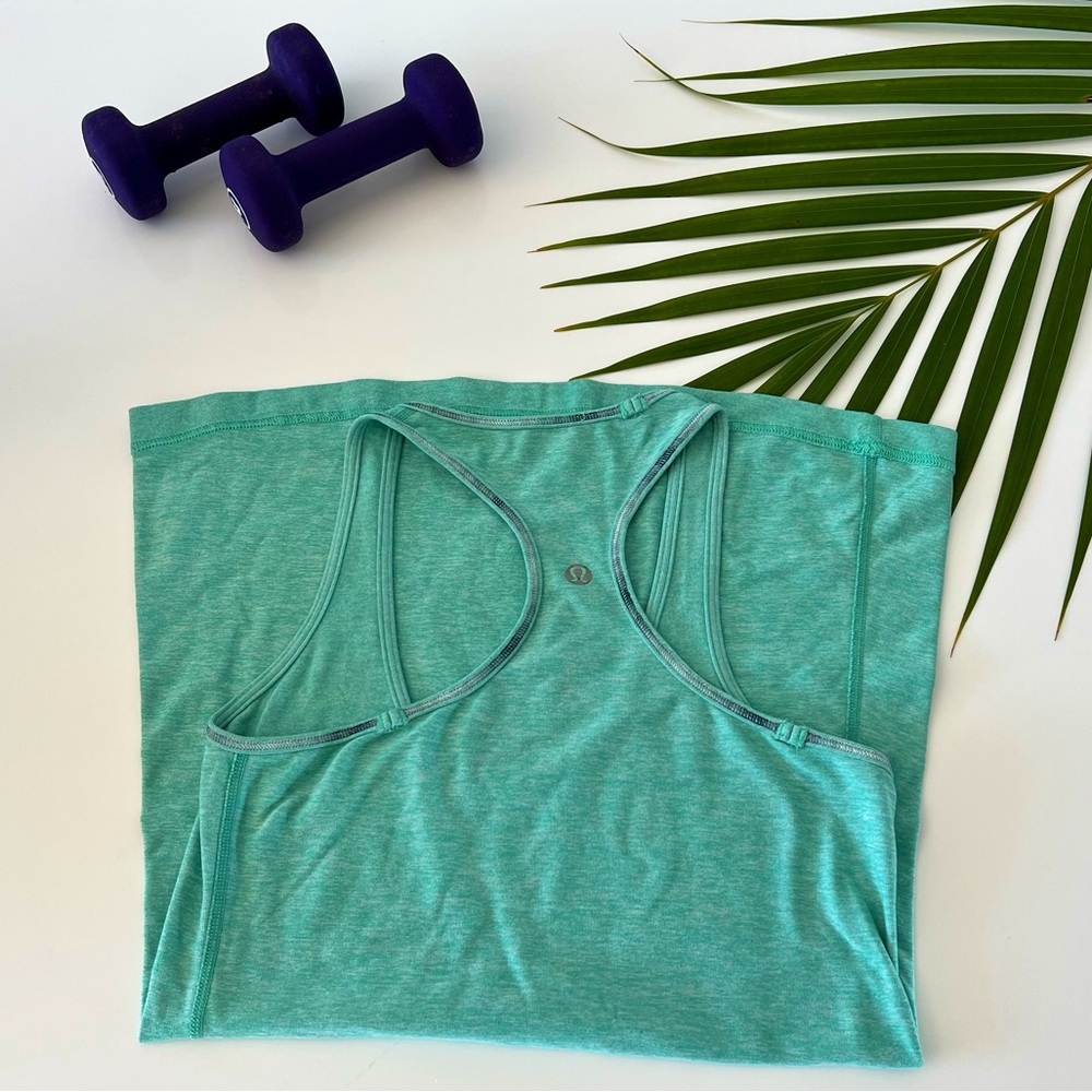 Lululemon XS/S Cool Racerback Tank Top Athletic Shirt Dark Turquoise 👗